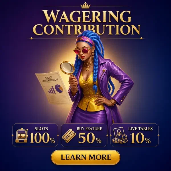 Rainha Ás analisando contribuição de rollover com lupa em Matemática de Rollover e Lógica de Contribuição de Jogos